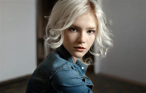 Wallpaper Look Model Portrait Makeup Hairstyle Blonde Beauty