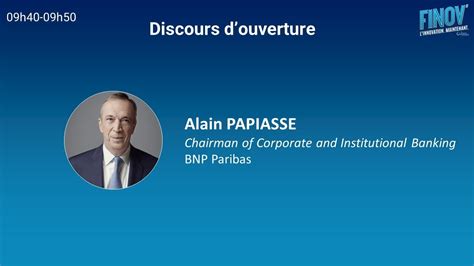 Finov Alain PAPIASSE Chairman Of Corporate And Institutional