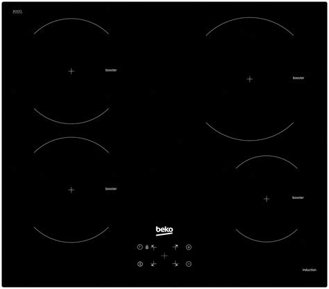 60cm Induction Hob With Front Touch Control HII64400AT Beko UK