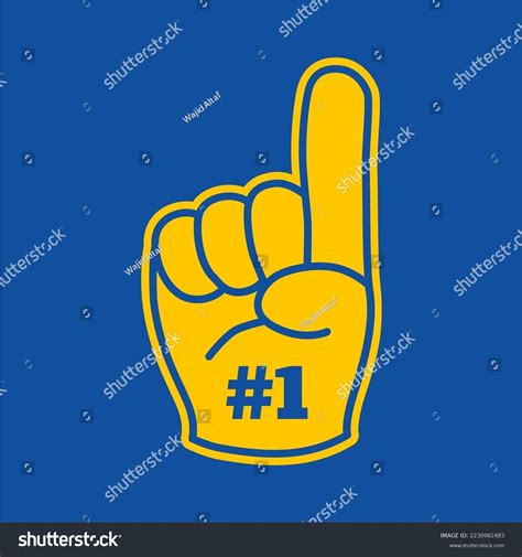 Number One Finger Illustration Clipart Stock Vector (Royalty Free ...