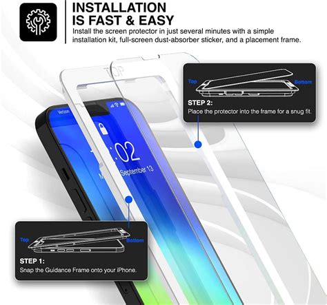 Tethys 3 Pack Glass Screen Protector Compatible With Iphone 13 Pro Max 2021 67 Inch