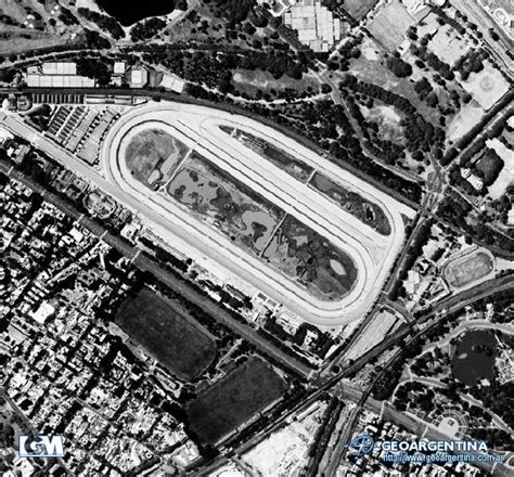 Aerial Photo of Palermo Racecourse, Polo Fields, Buenos Aires, Argentina