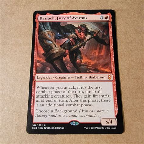 Mtg Karlach Fury Of Avernus Commander Legends Battle For Baldurs