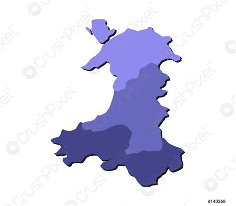 Map of Wales - stock vector 140368 | Crushpixel