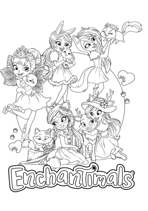 Pages De Coloriage Enchantimals Imprimer Gratuitement