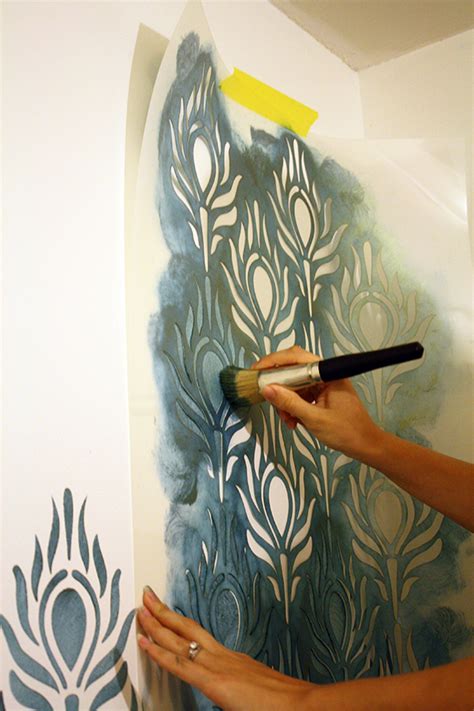 Tutorial How To Stencil Walls Tips Stencil Parede Stencil Para