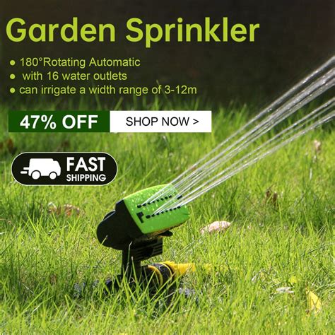 16 Holes Garden Sprinkler 180° Rotating Omni Bulk