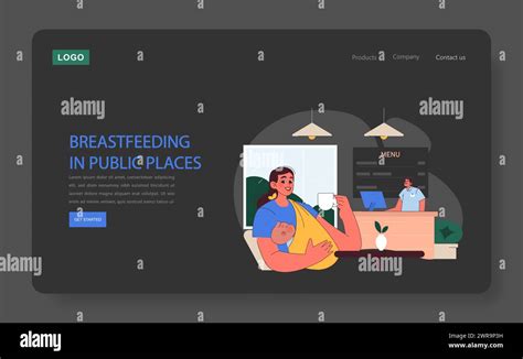 Breastfeeding In Public Places Concept Comfortable And Confident