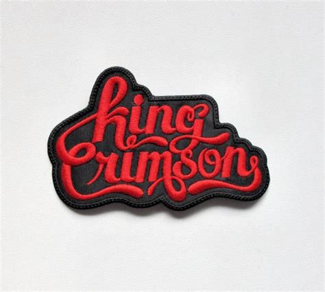 King Crimson Logo Shaped [red] Embroidered Patch 