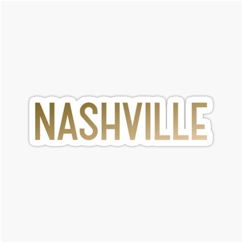 "Nashville TV Show logo" Sticker for Sale by MovieArtWork | Redbubble