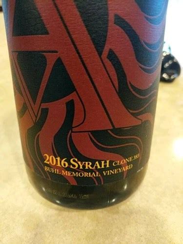 Arizona Stronghold Buil Memorial Vineyard Clone 383 Syrah Vivino US