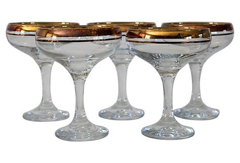 Gold Rimmed Champagne Glasses S 5 On Expensive Champagne Glass Crystal Glass