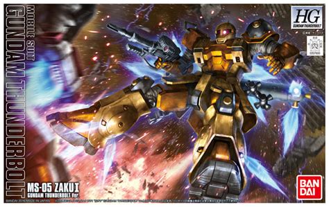 hg  zaku  early type gundam thunderbolt anime ver release