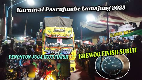 Ngeribrewog Finish Subuh Di Kawal Ribuan Penonton Karnaval