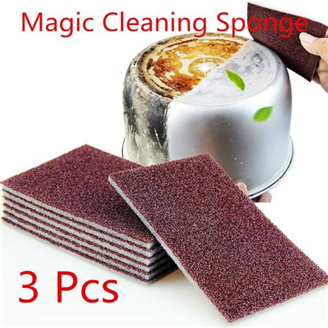 3pcs Thin Nano Cleaning Sponge Magic Eraser Sponge With Corundum For