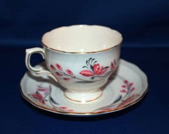 Vintage Colclough Bone China Tea Cup Saucer Etsy