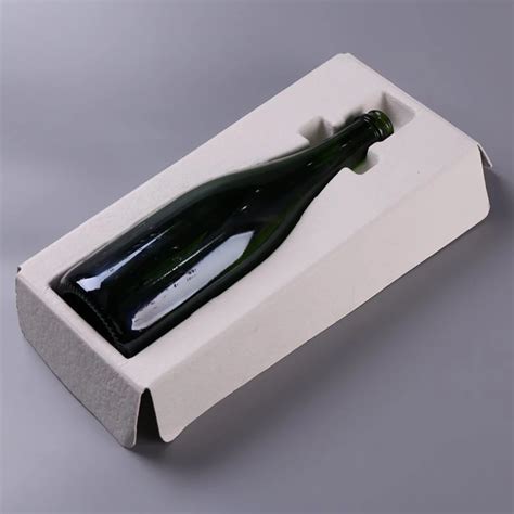 Disposable Pulp Molded Paper Packaging Wine Bottle Shipper China