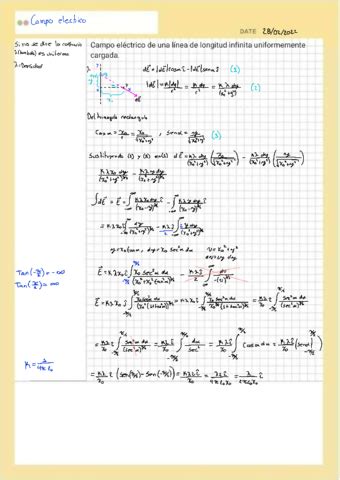 Campo Electrico Y Ley De Gauss Para El Flujo De Campo Electrico Pdf