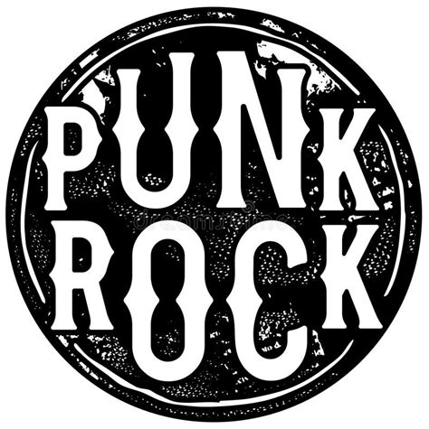 Punk Rock Collection Punk S Not Dead Monochrome Inscription In Hand