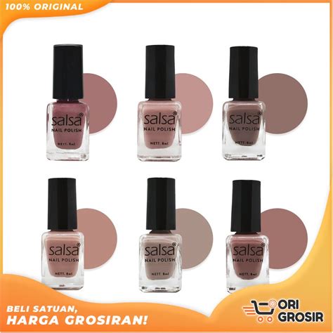 Jual ORI 100 SALSA Nail Polish Nude 01 8ml Kutek Cat Kuku SATUAN