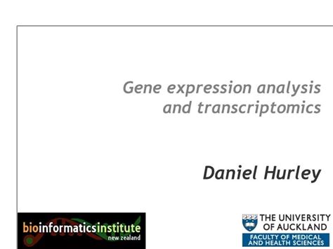 Ppt Gene Expression Analysis And Transcriptomics Daniel Hurley