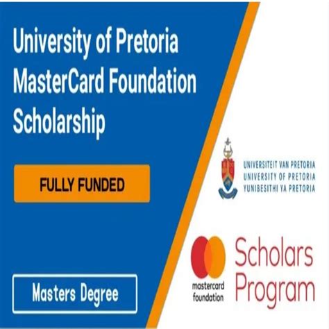 Mastercard Foundation Scholars Program 2023 At The University Of Pretoria