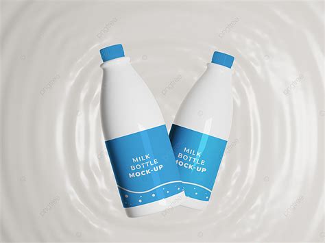 Mockup Kemasan Botol Susu Templat Untuk Unduh Gratis Di Pngtree