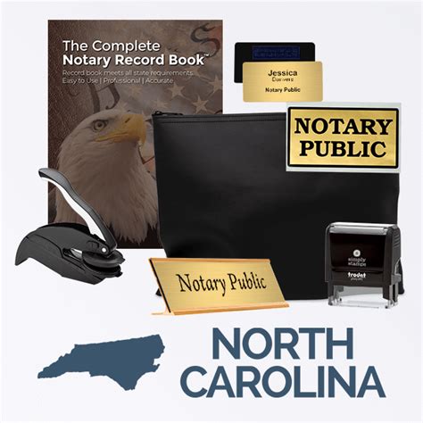 Round North Carolina Notary Stamp | All State Notary