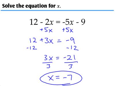 Solving Equations With Variables On Both Sides Ms Zeilstra S