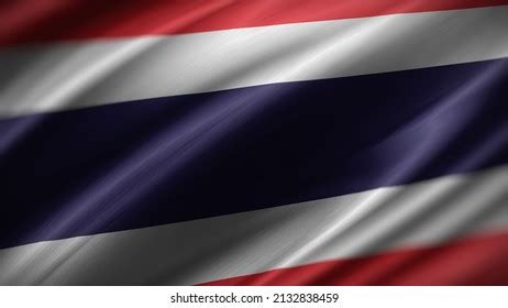 3d Illustration Flag Thailand Thailand Flag Stock Illustration