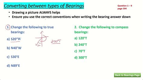 Converting Between Compass And True Bearings Youtube