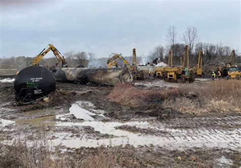 Pollution from Ohio chemical disaster dispersing as it flows downriver