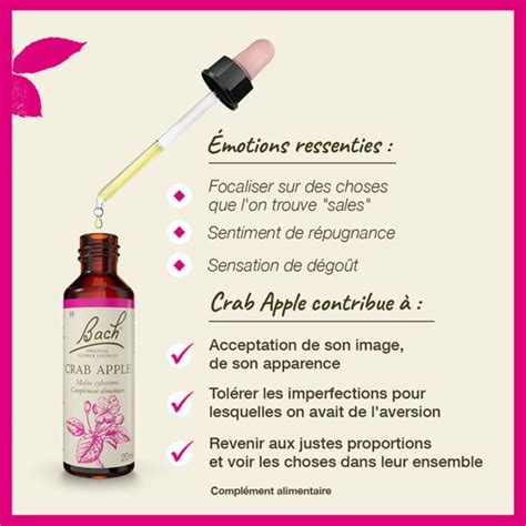 Fleurs De Bach Crab Apple N Gouttes Acceptation De Soi