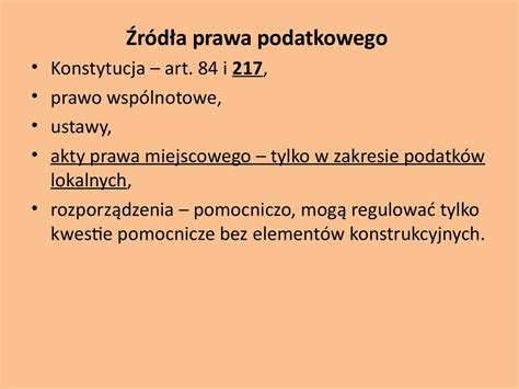 Podstawy prawa podatkowego презентация онлайн