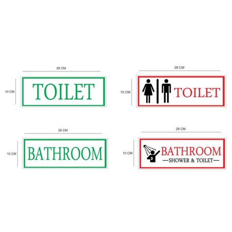 Jual Harga Promo Stiker Sticker Himbauan Sign Toilet Bathroom Vynil