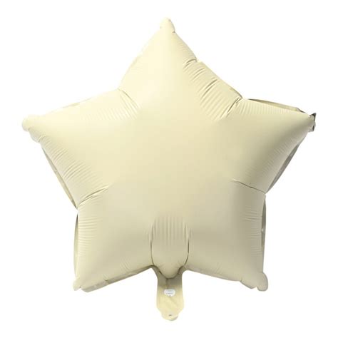 Globo Estrella 45cm 18 Matte Beige Nude Taller Creativo