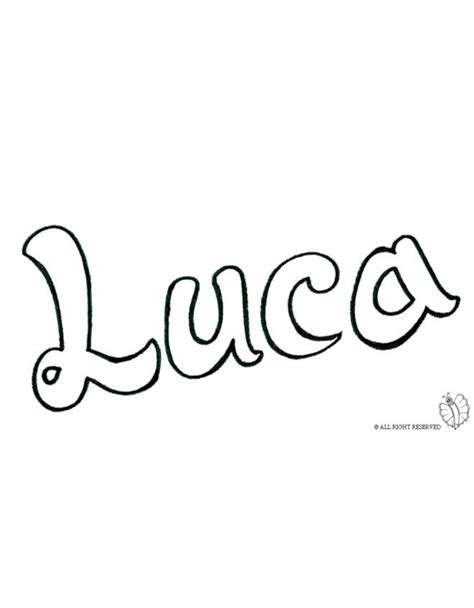 Stampa Disegno Di Luca Da Colorare