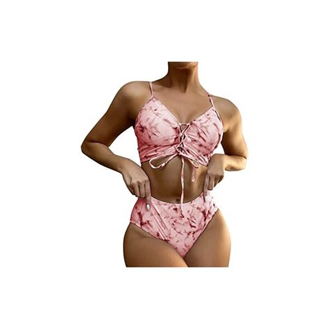 Generisch Bikini A Triangolo Da Donna Per La Pancia Costume Da Bagno