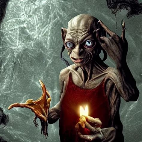 Gollum Wizard Harry Potter Style Magic Spells Stable Diffusion