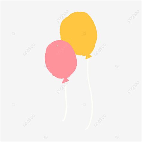 Floating Balloons Clipart Vector Two Floating Hydrogen Balloons