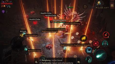 Diablo Immortal Sample Legendary Crest Elder Rift Run