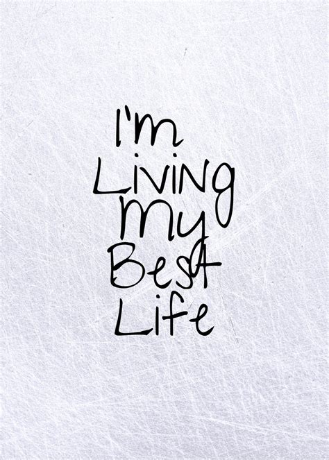 5x7 Im Living My Best Life Inspirational Print Wall Etsy