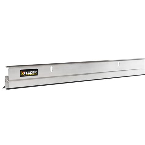 Xcluder 48” Standard Rodent Proof Door Sweep, Anodized Aluminum; Stop