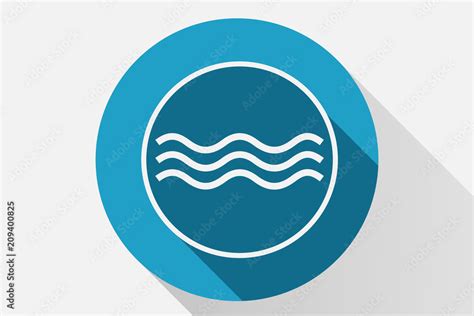 Icono Azul De Olas Stock Vector Adobe Stock