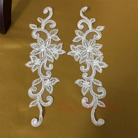 2485cm Lace Trim Applique Lace Strip Flowrs And Patches Embroidered