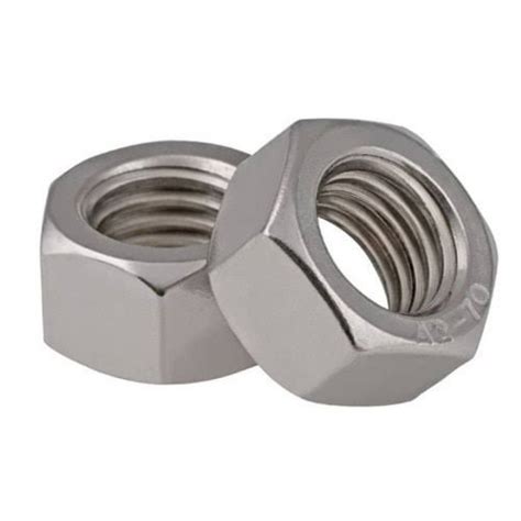 Hexagonal Broaching SS 321 Lock Nut Diameter 6 Mm SS MS Carbon Steel