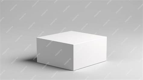 Premium AI Image | A white box that is on a white surface