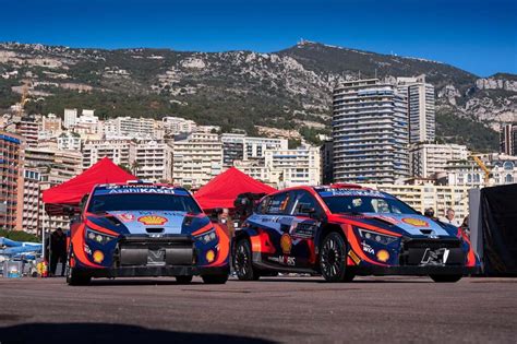 Hyundai Motorsport Ai Nastri Di Partenza Del Rally Di Monte Carlo