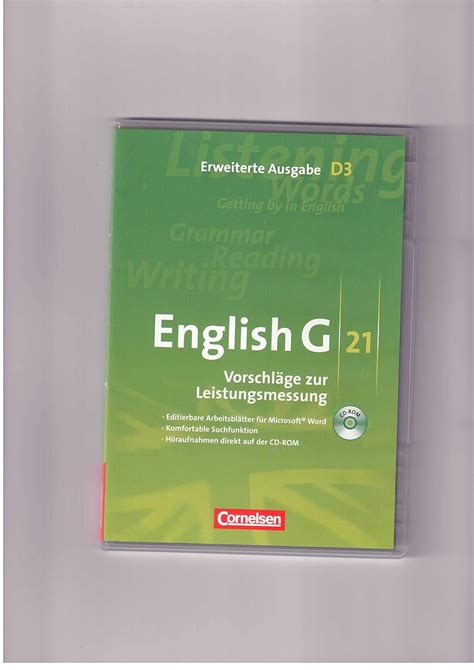 English G Erweiterte Ausgabe D Workbook Mit L Sungen Mit Cd Rom