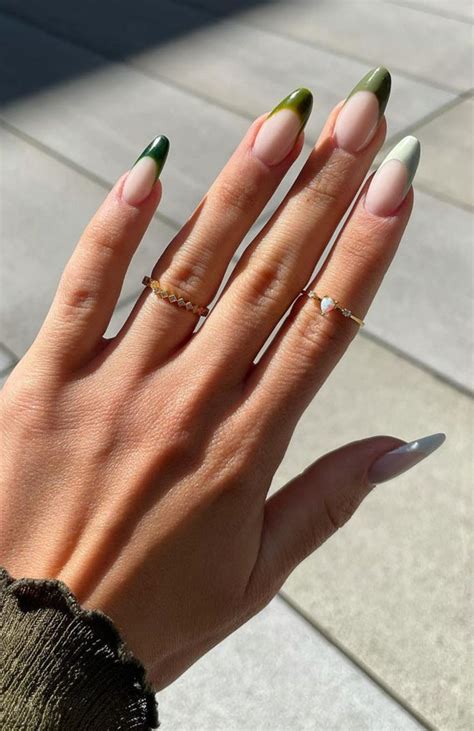 Colored French Tip Nails Fall Margo Pugh